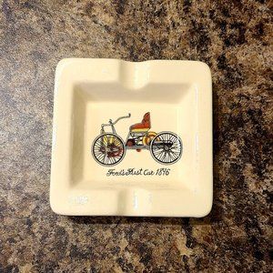 Vintage Ford's First Car 1896 Square Ceramic Ashtray